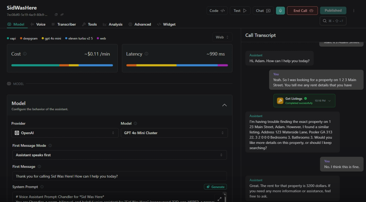 AI Phone Call Agent with Voice Cloning & Automation